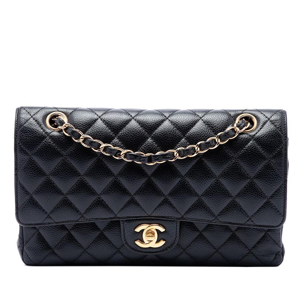 Pre-Loved Chanel Medium Classic Caviar Double Flap